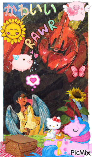 Lalah and Gelgoog having a picnic.