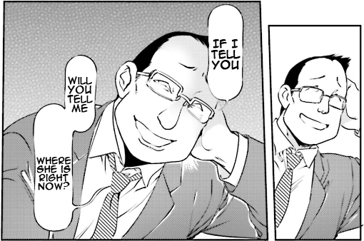 A man with glasses.