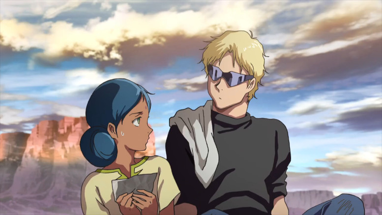 Lalah and Taisa sitting on a pier.
